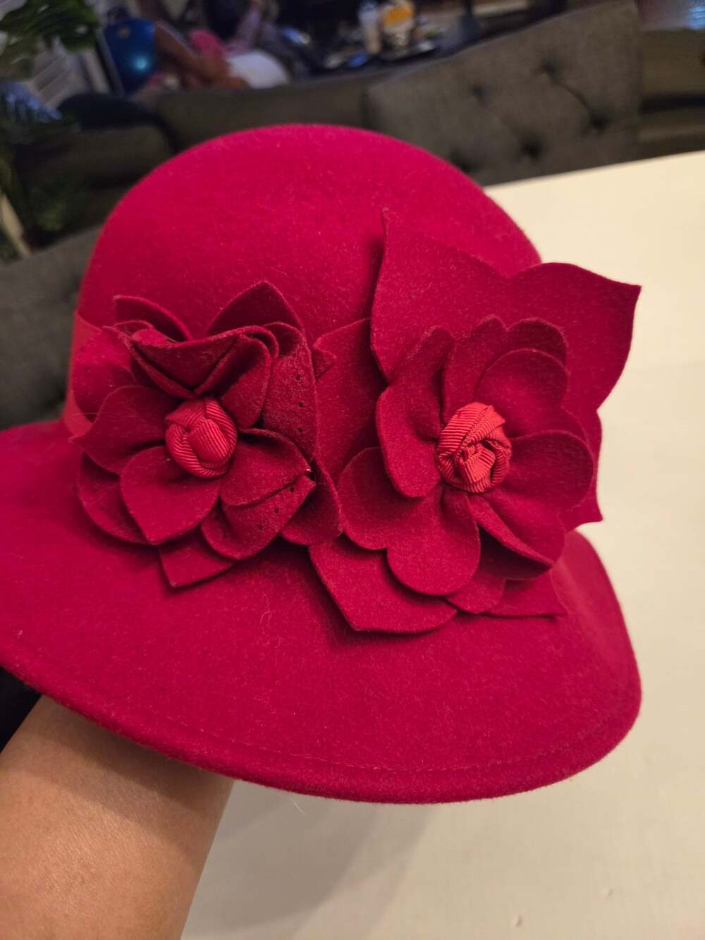 Daniele Meucci made in Italy wool red hat